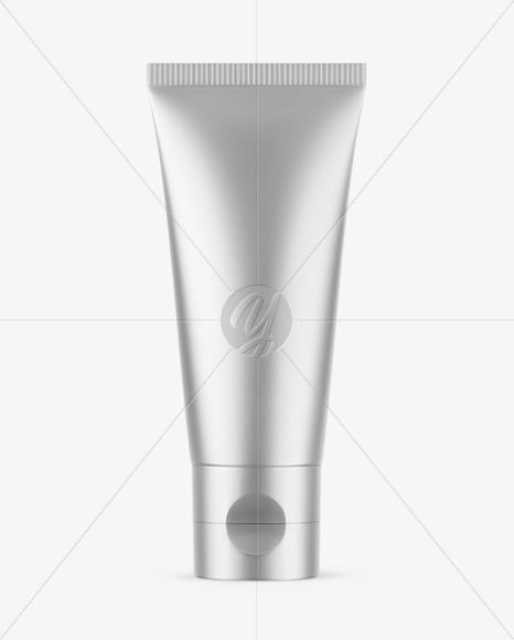 Matte Metallic Cosmetic Tube Mockup