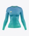 Long Sleeve Compression T-Shirt Mockup – Front View