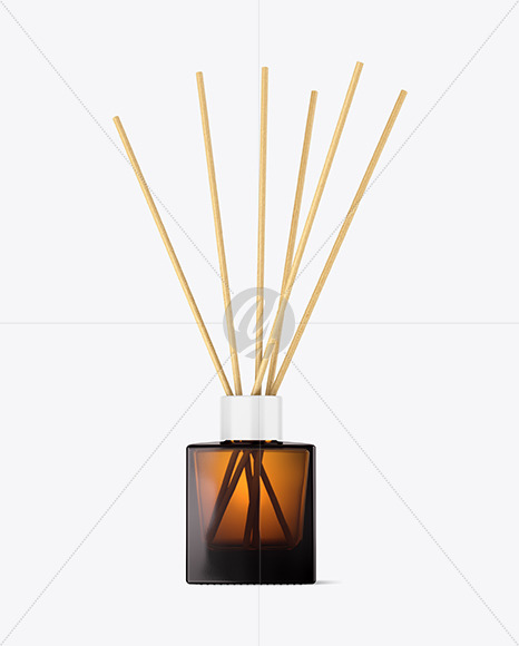 Amber Glass Diffuser Bottle Mockup