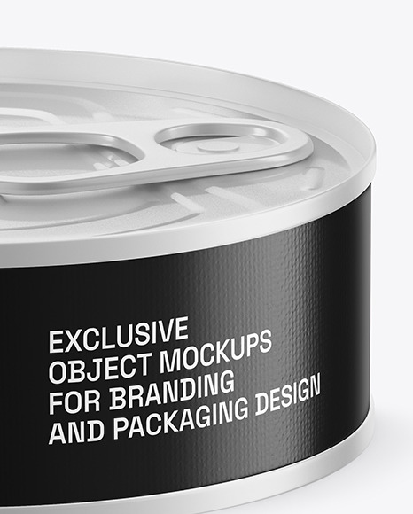 Matte Tin Can Mockup