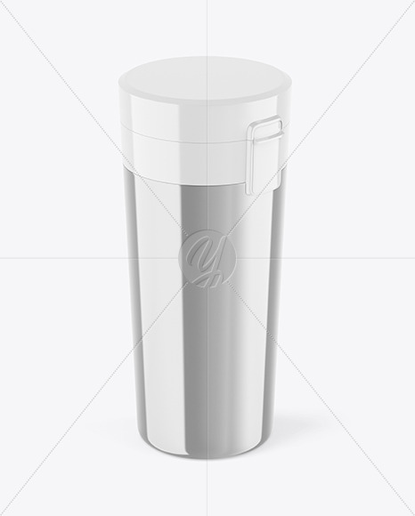 Metallic Thermo Bottle Mockup