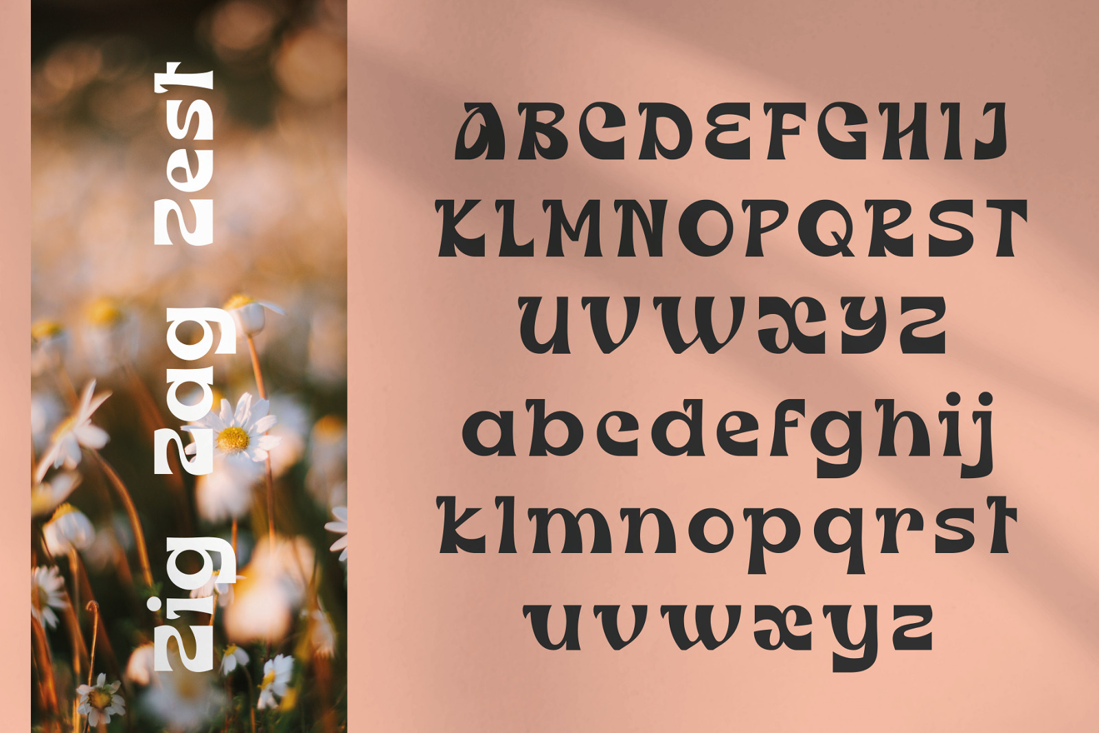 Zig Zag Zest - Quirky Typeface Zig Zag Zest - Quirky Typeface