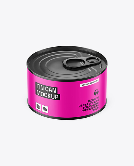 Matte Tin Can Mockup