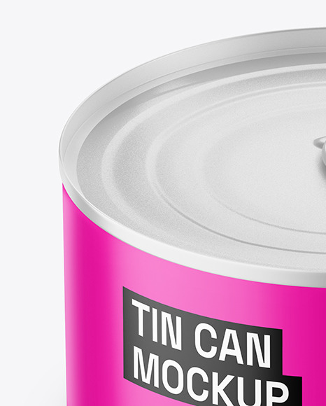 Matte Tin Can Mockup