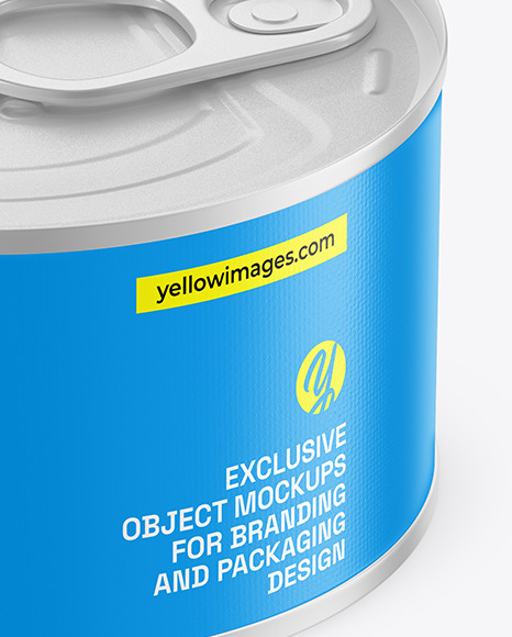 Matte Tin Can Mockup