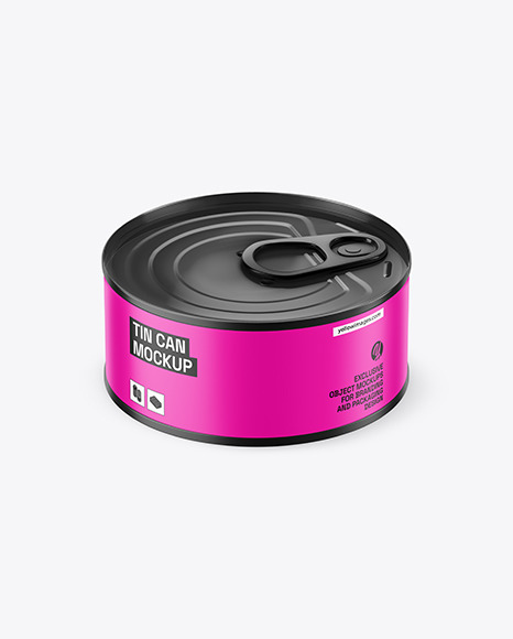 Matte Tin Can Mockup