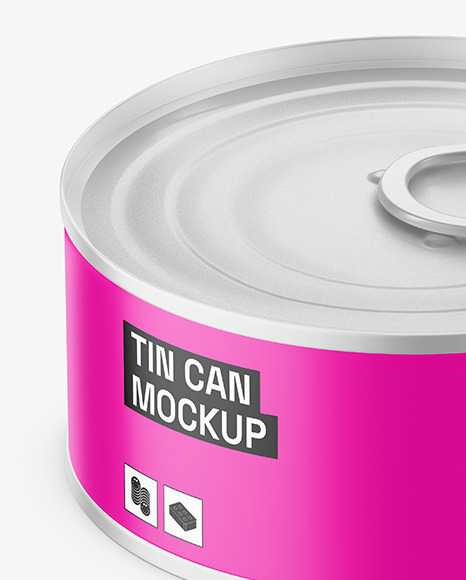 Matte Tin Can Mockup