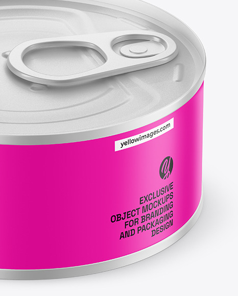 Matte Tin Can Mockup