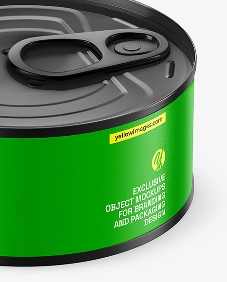 Matte Tin Can Mockup