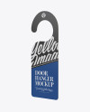 Door Hanger Mockup - Half Side View