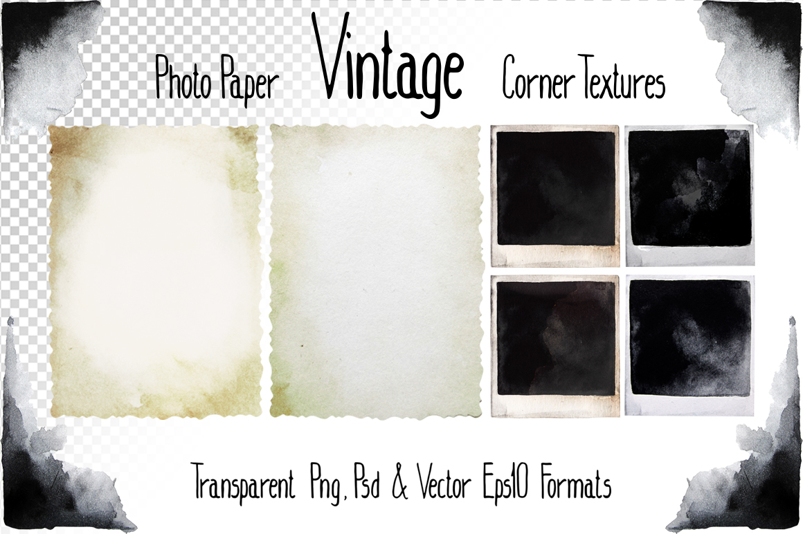 Vintage watercolor camera collection