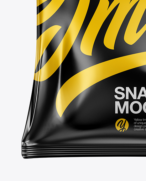 Glossy Snack Package Mockup