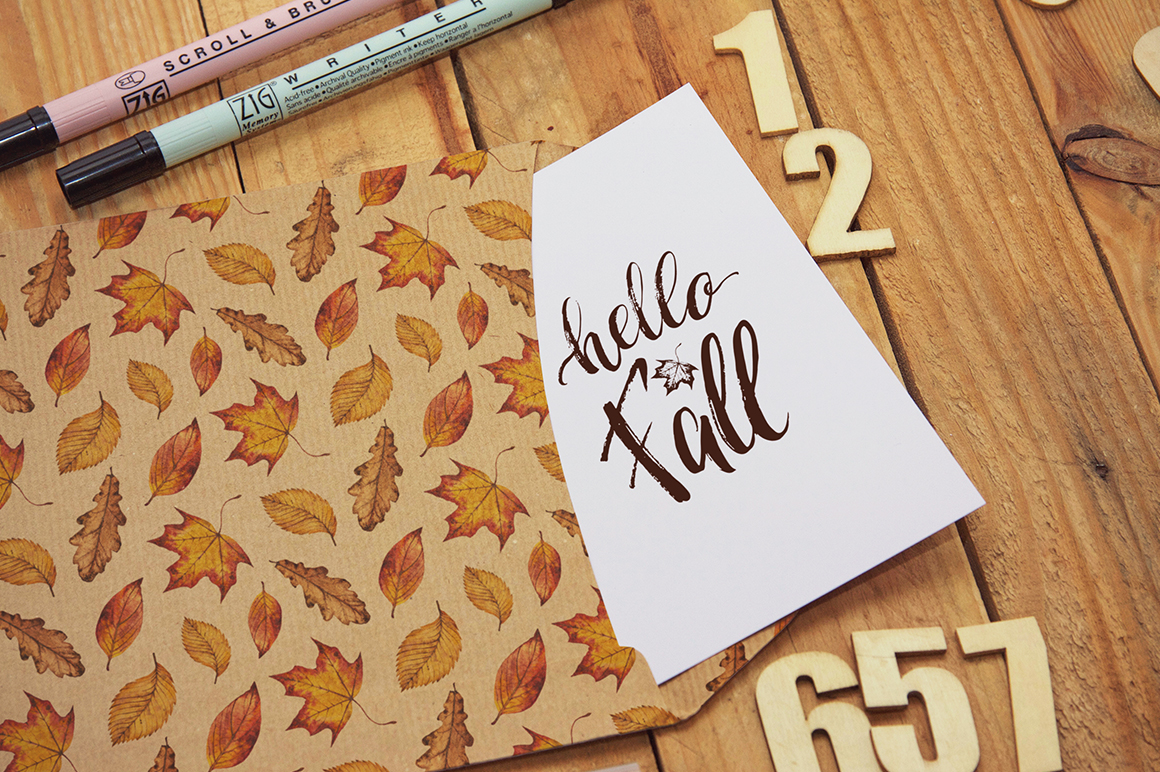 Watercolor autumn leaves Watercolor autumn leaves