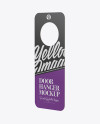 Door Hanger Mockup - Half Side View