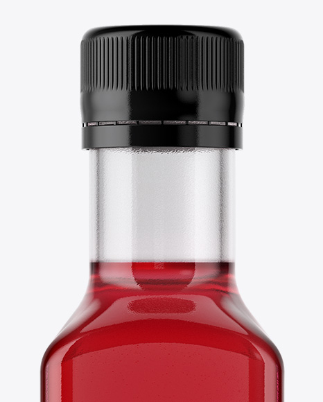 250ml Glass Bottle with 250ml w/ Raspberry Vinegar Mockup - Free