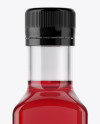 250ml Glass Bottle with 250ml w/ Raspberry Vinegar Mockup 250ml Glass Bottle with 250ml w/ Raspberry Vinegar Mockup