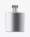 Square Metallic Glass Bottle Mockup Square Metallic Glass Bottle Mockup