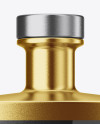 Square Metallic Glass Bottle Mockup Square Metallic Glass Bottle Mockup