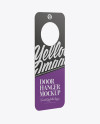 Door Hanger Mockup - Half Side View