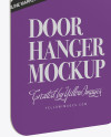 Door Hanger Mockup - Half Side View