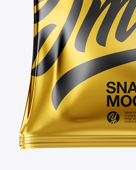 Metallic Snack Package Mockup