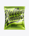 Matte Metallic Snack Package Mockup