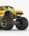 Monster Truck Mockup - Half Side View