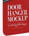 Door Hanger Mockup - Half Side View