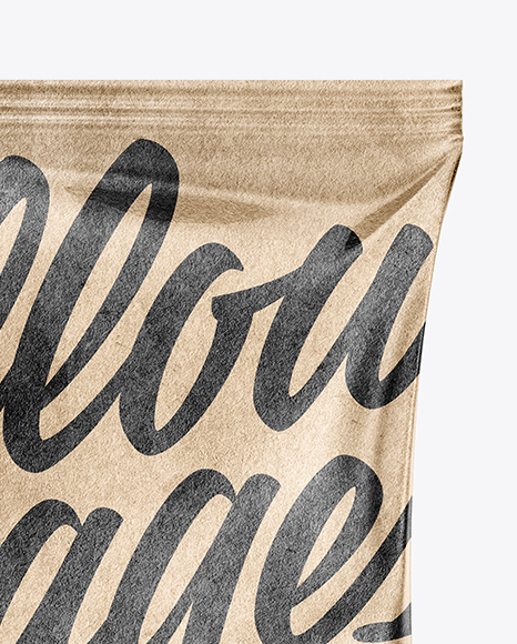 Kraft Paper Snack Package Mockup