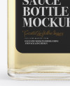 Glass Bottle 250ml w/ Aplle & Honey Balsamic Sauce Mockup