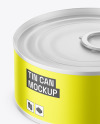 Matte Metallic Tin Can Mockup