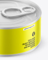 Matte Metallic Tin Can Mockup