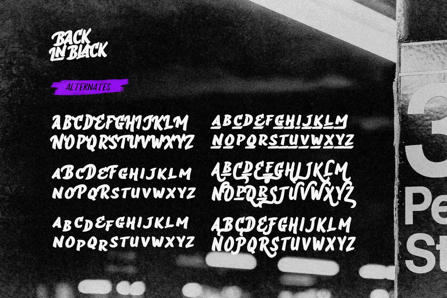 Back In Black - Hand Brush Type Back In Black - Hand Brush Type