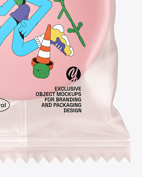 Clear Package with Soap Mockup