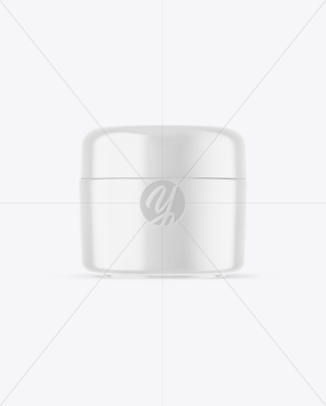 Glossy Cosmetic Jar Mockup