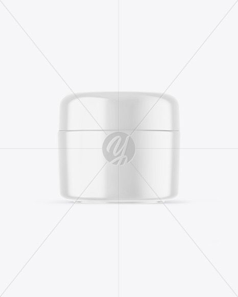 Glossy Cosmetic Jar Mockup