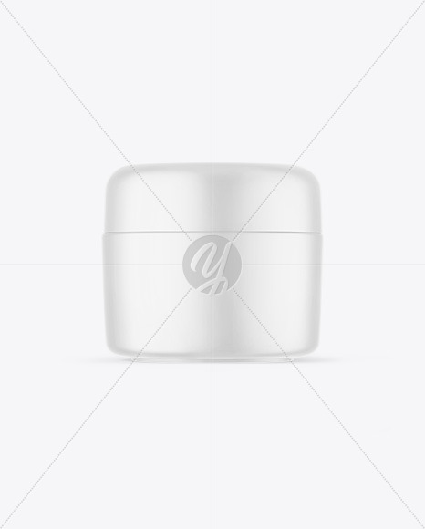 Matte Cosmetic Jar Mockup