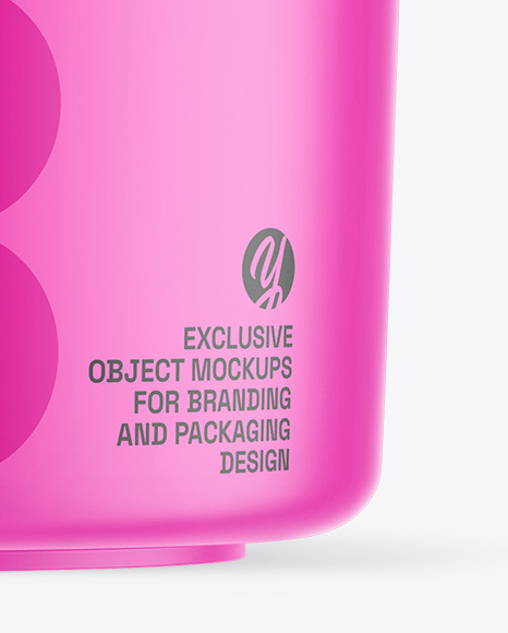 Matte Cosmetic Jar Mockup