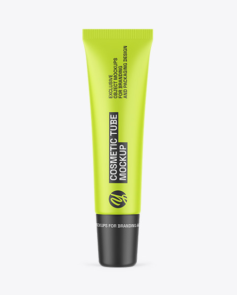 Matte Cosmetic Tube Mockup - Toothpaste tube mockup