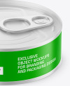 Glossy Tin Can Mockup