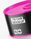 Glossy Tin Can Mockup