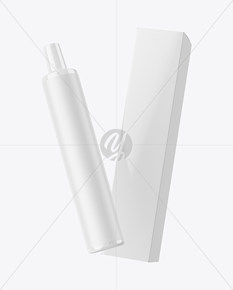 Vape Device with Box Mockup