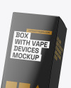 Vape Device with Box Mockup