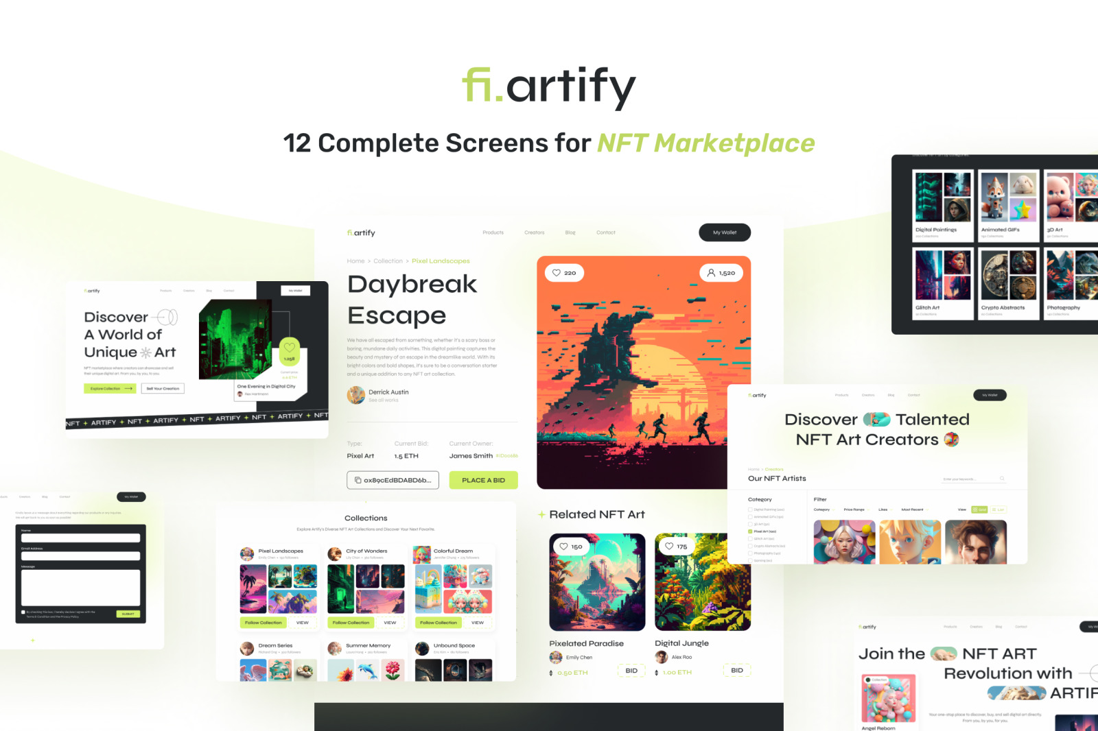 Artify – bright, clean nft marketplace