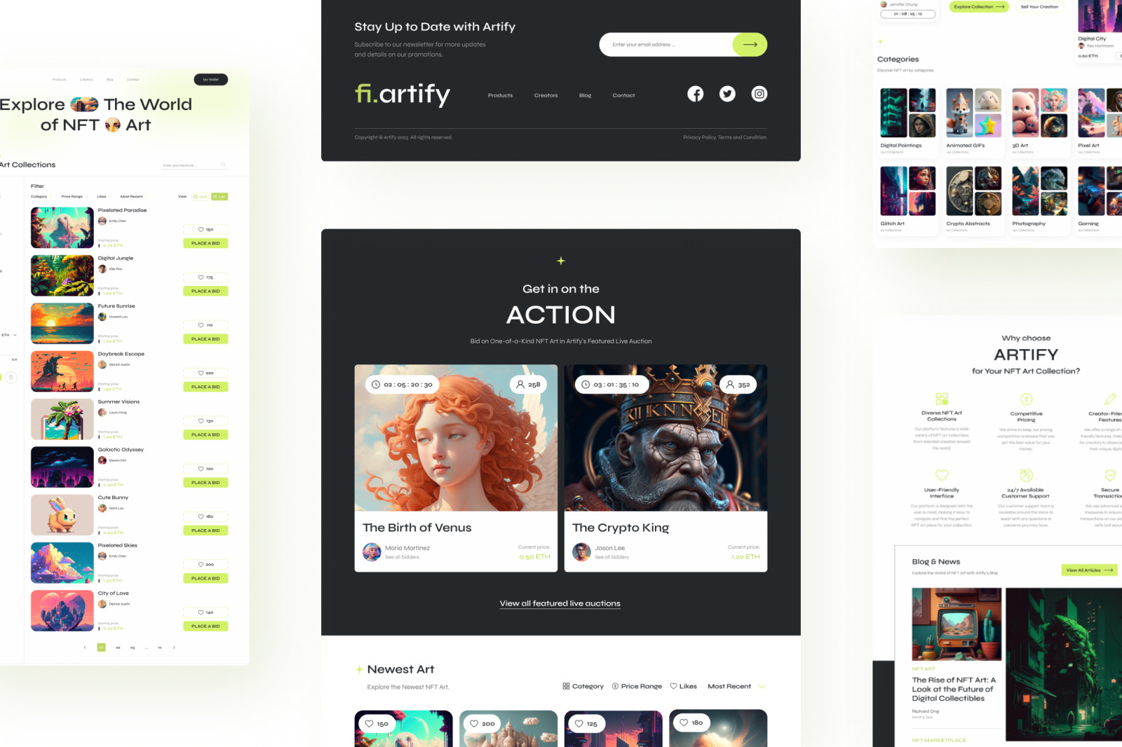 Artify – bright, clean nft marketplace