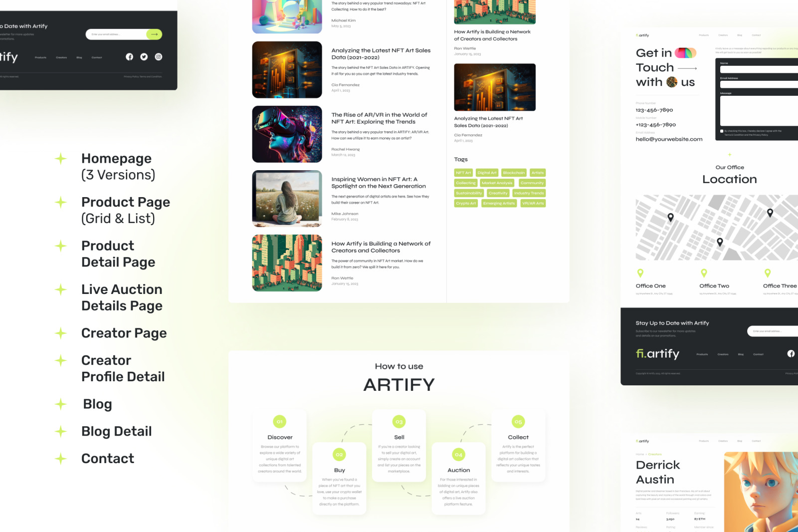 Artify – bright, clean nft marketplace