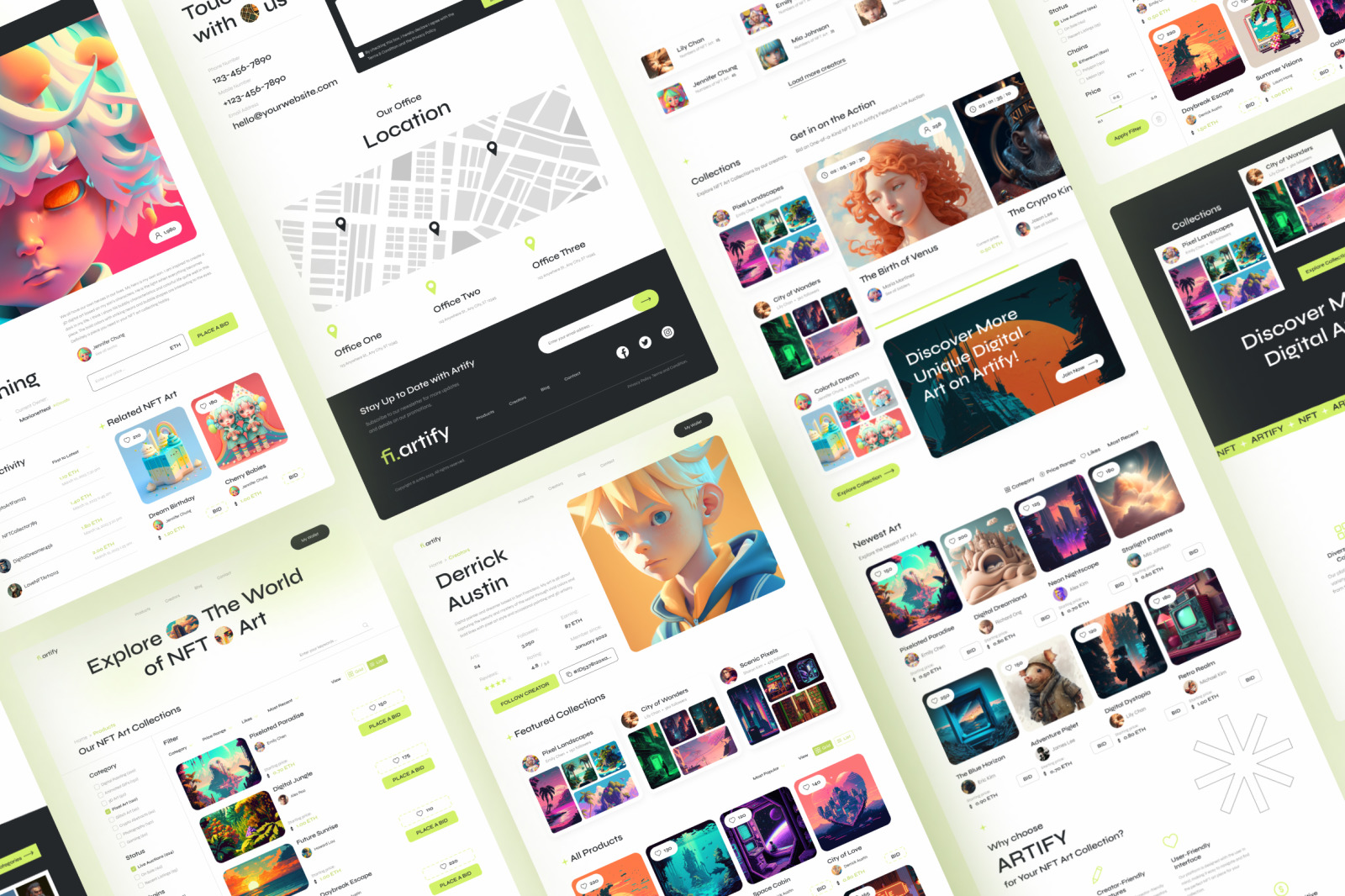 Artify – bright, clean nft marketplace