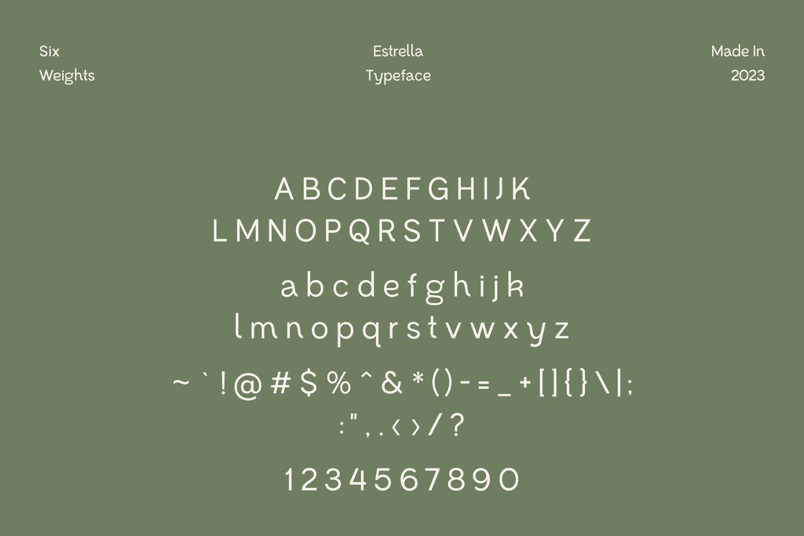 Estrella - Modern Sans Serif