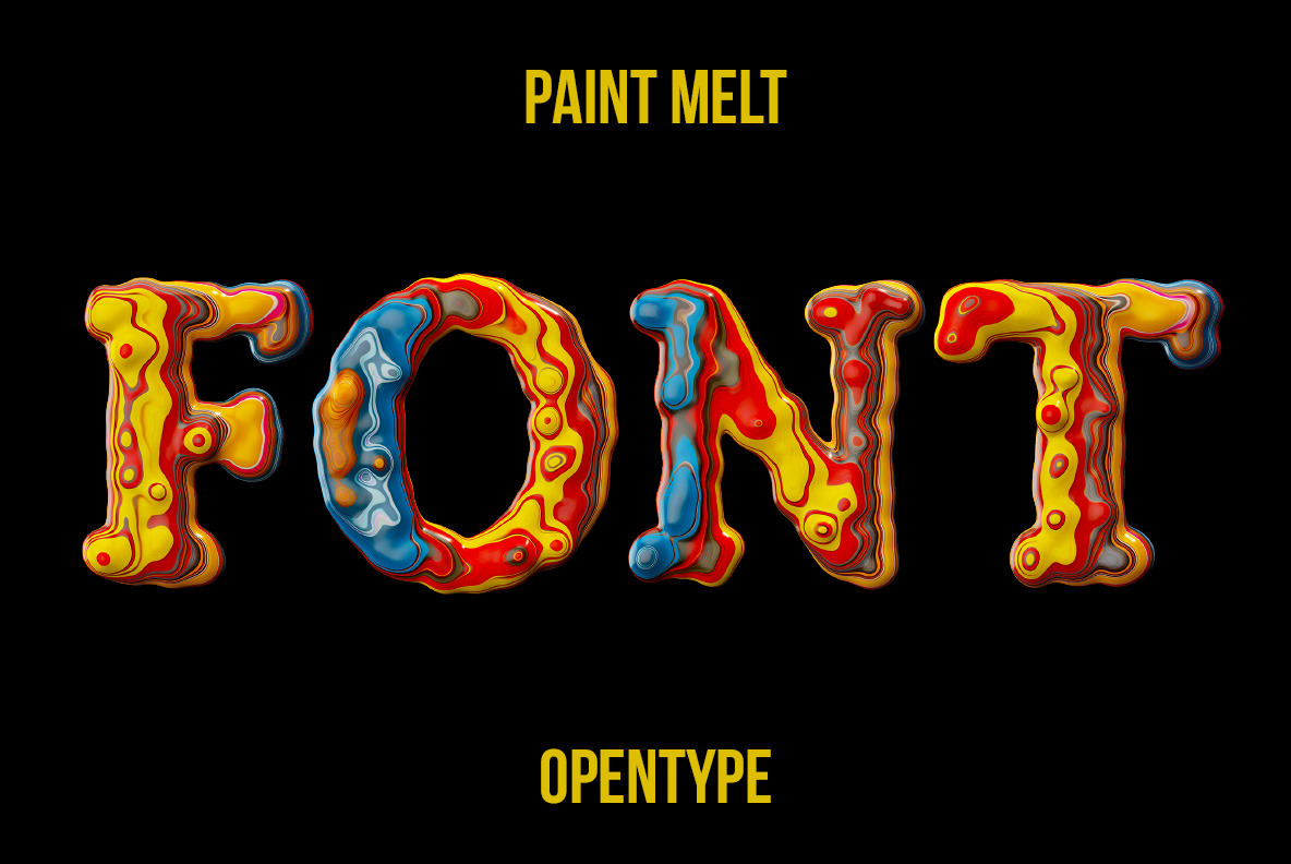 Paint Melt Font