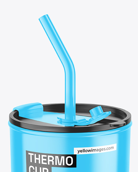 Glossy Thermo Cup Mockup